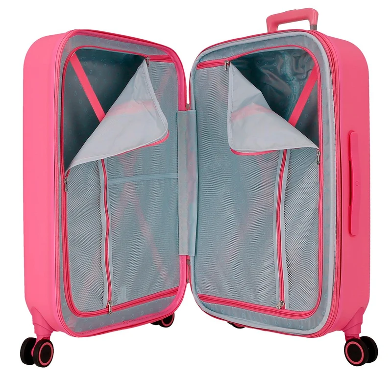3859225 TROLLEY ABS 70CM.4R.STITCH YOU ARE MAGICAL FUCSIA