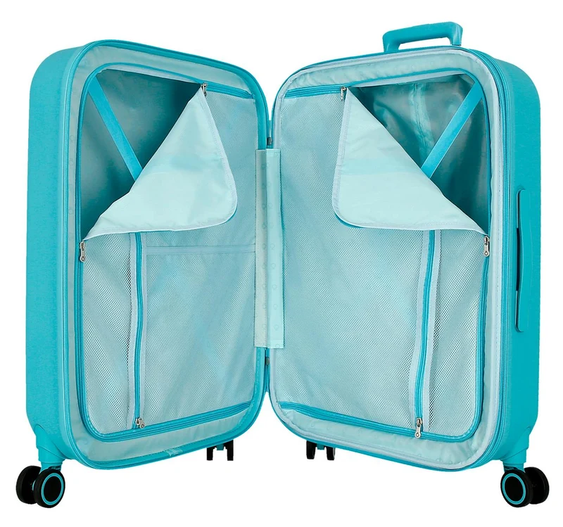3859224 TROLLEY ABS 70CM.4R.STITCH YOU ARE MAGICAL AZUL TURQ