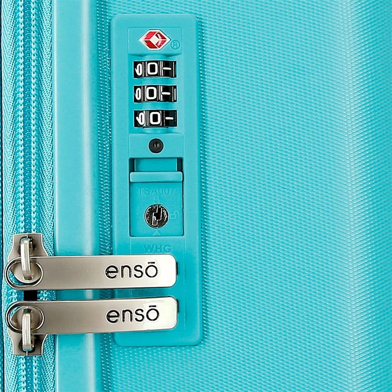 3859224 TROLLEY ABS 70CM.4R.STITCH YOU ARE MAGICAL AZUL TURQ