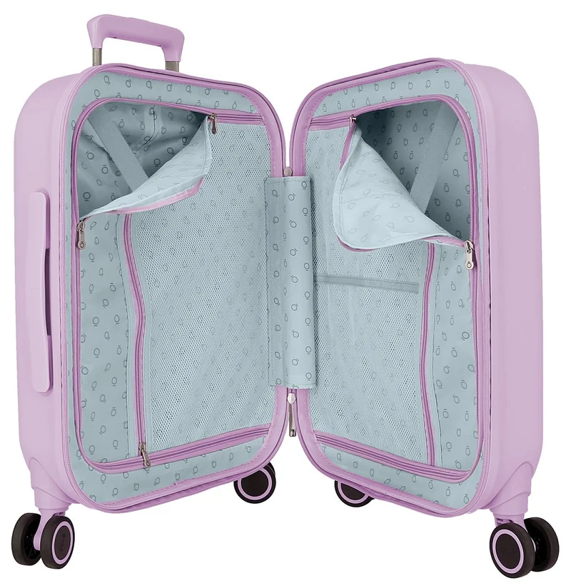 9799121 TROLLEY ABS 55CM. 4R. ENSO NEW VIBES LILA