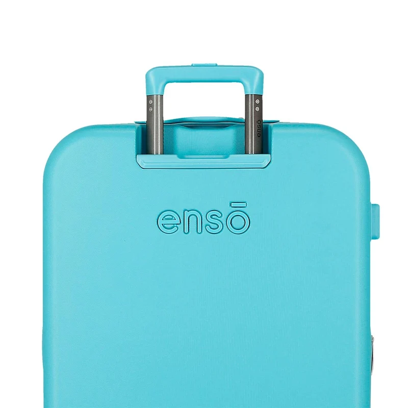 9819121 TROLLEY ABS 55CM. 4R. ENSO JUNGLE MOOD AZUL TURQUESA