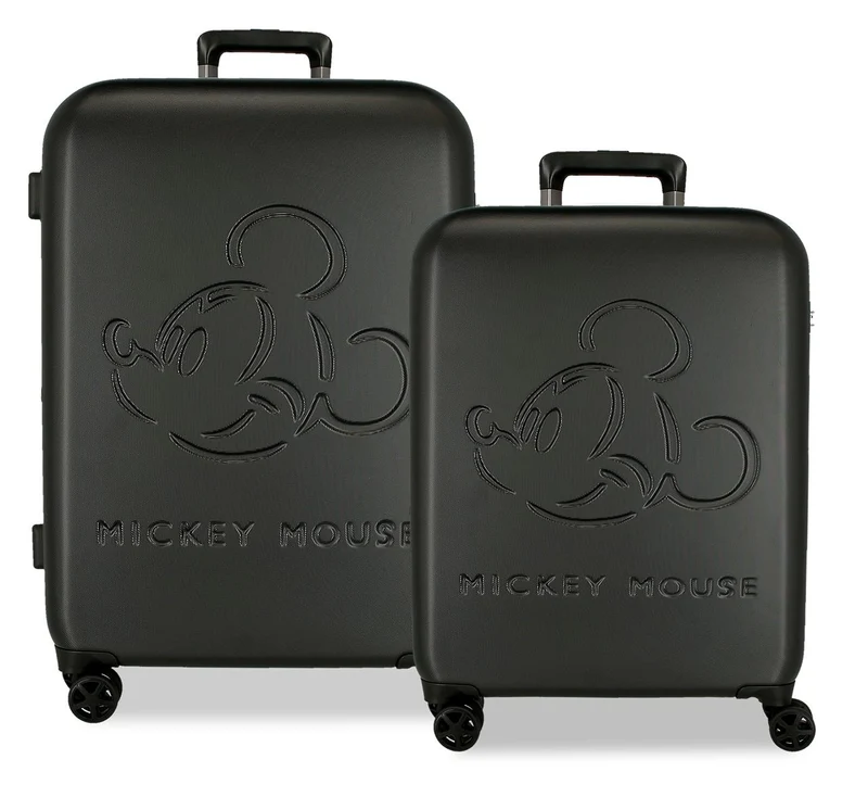 5419521 SET/2 TROLLEY ABS 55-70CM. 4R. MICKEY GOOD TRIP NUDE