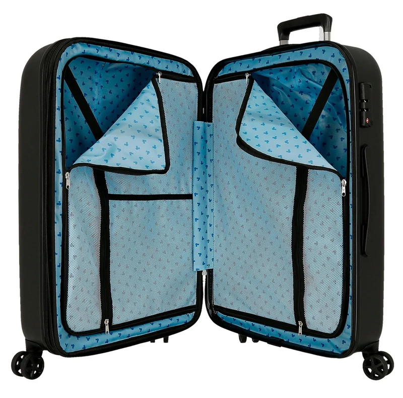 5419521 SET/2 TROLLEY ABS 55-70CM. 4R. MICKEY GOOD TRIP NUDE