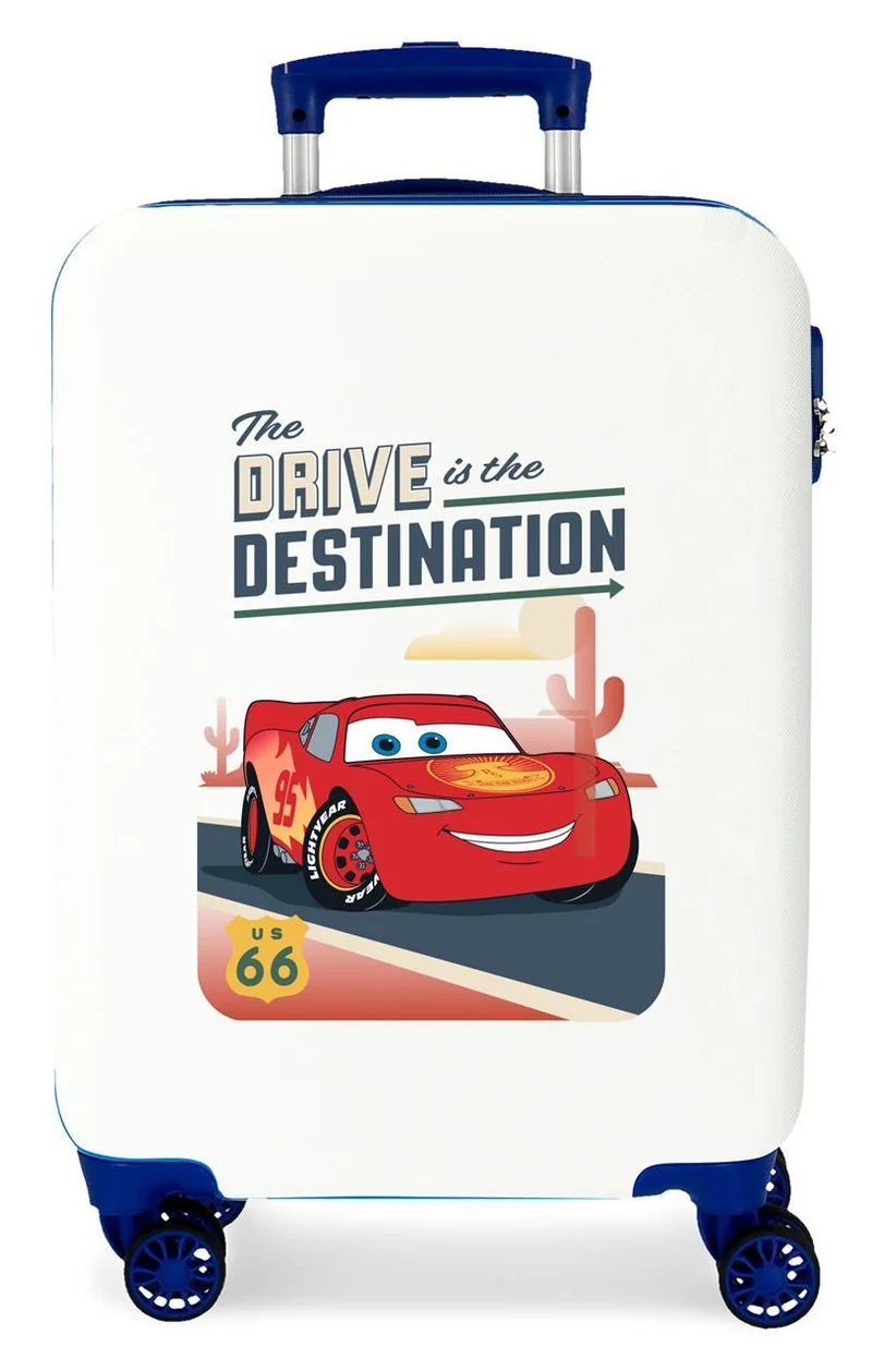 4791141 TROLLEY ABS 55CM. 4R. CARS DESTINATION BLANCO