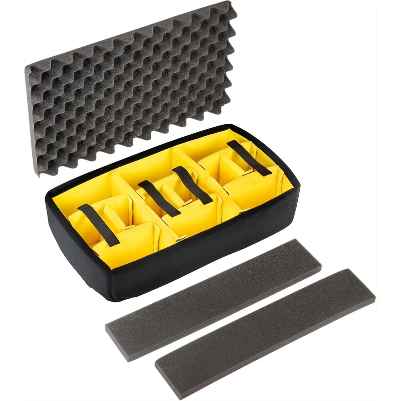 Peli 1535 Padded Divider Set - Yellow Gear Organizer