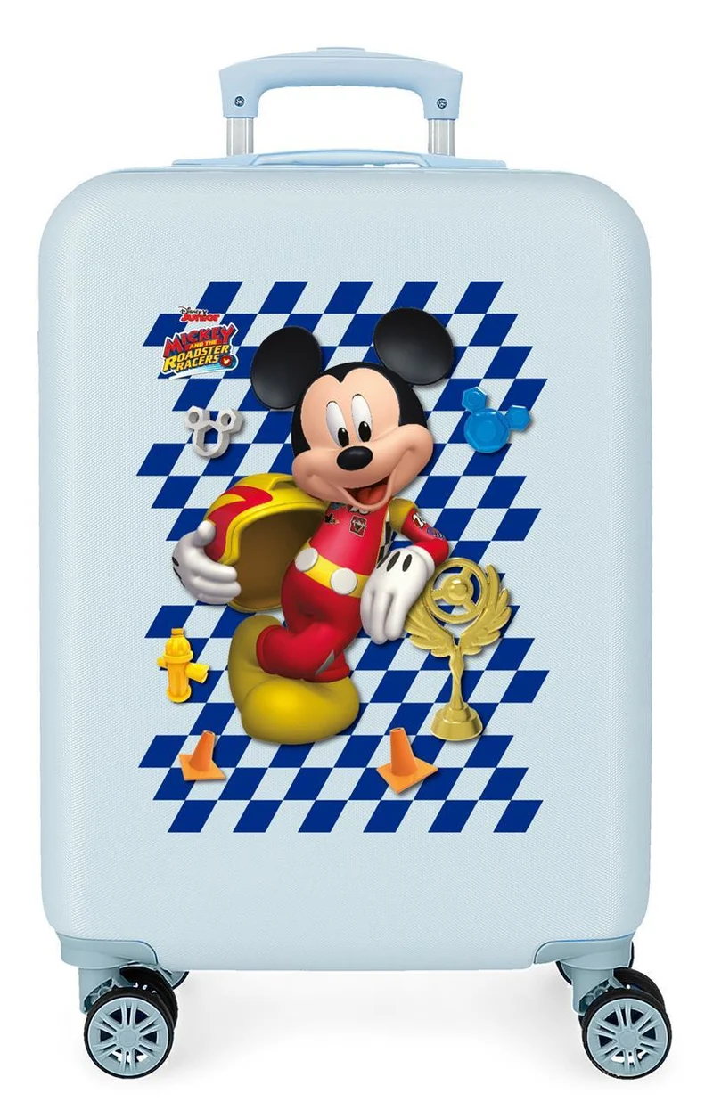 4641766 TROLLEY ABS 55CM.4R. MICKEY GOOD MOOD AZUL