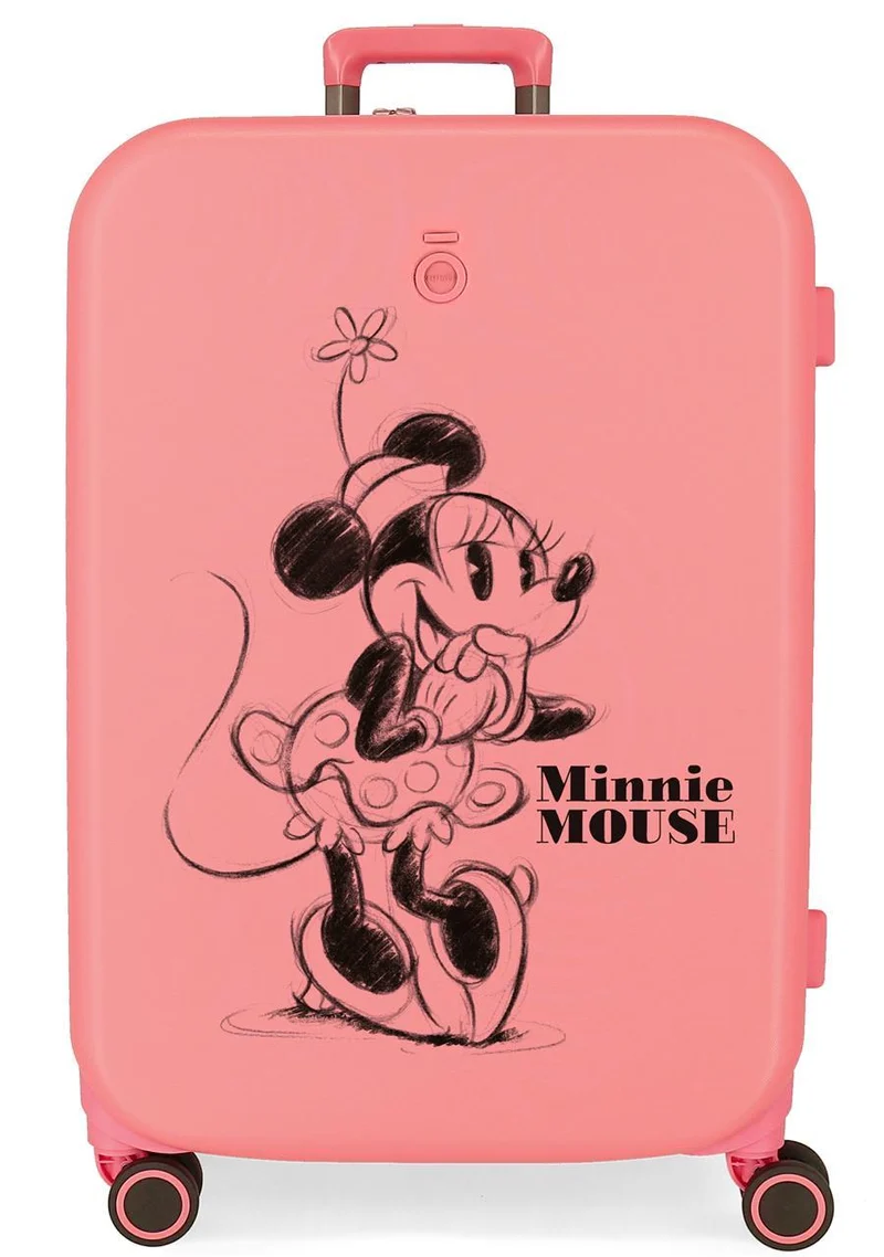 3669222 TROLLEY ABS 70CM.4R. MINNIE HAPPINESS CORAL