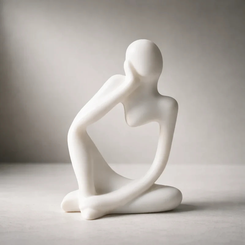 Estatua del pensador (molde de silicona)
