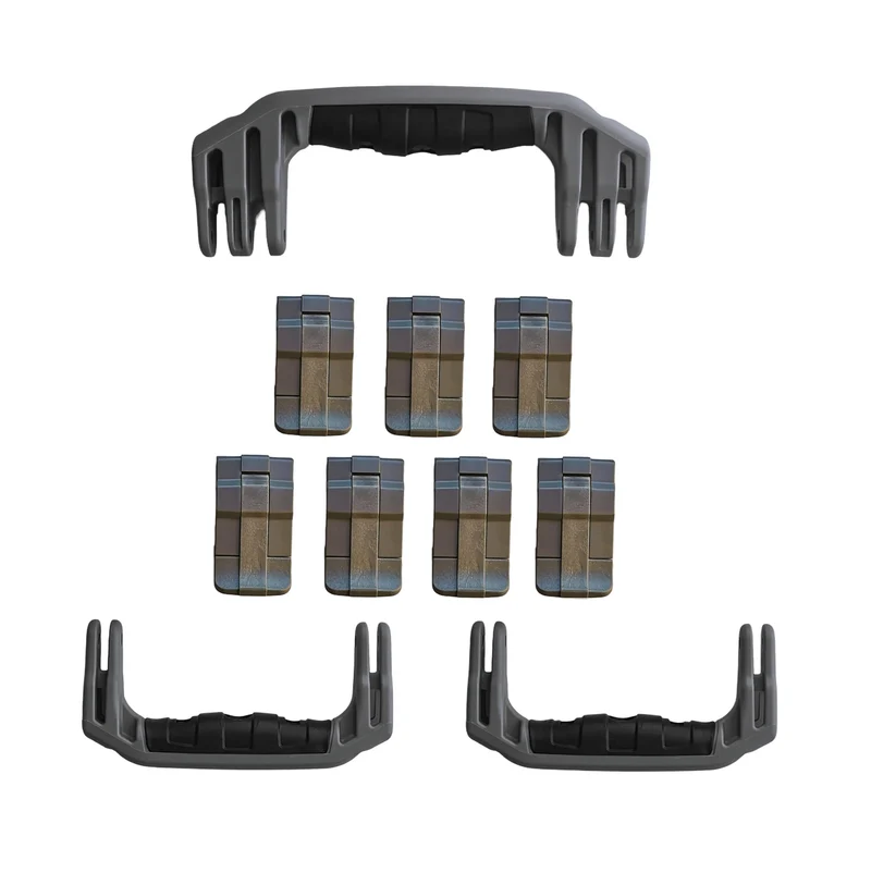 Replacement Latches and Handles Set for Peli 1650 Silver