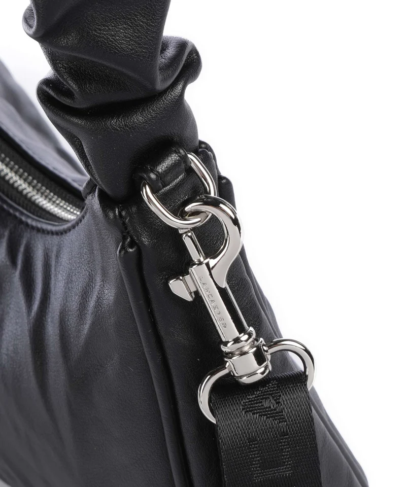 Lancaster Actual Froissé Bolso de hombro noir
