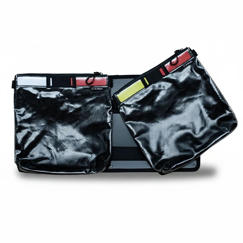 Lid Organizer with 2 Large Mesh Pouches for Peli Air 1535, Peli 1510 & IM2500