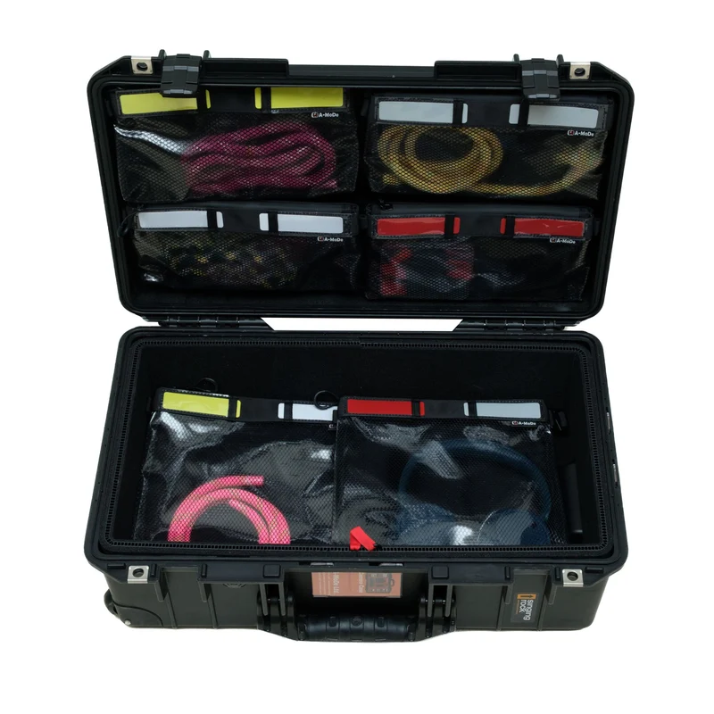 Lid Organizer with 2 Large Mesh Pouches for Peli Air 1535, Peli 1510 & IM2500