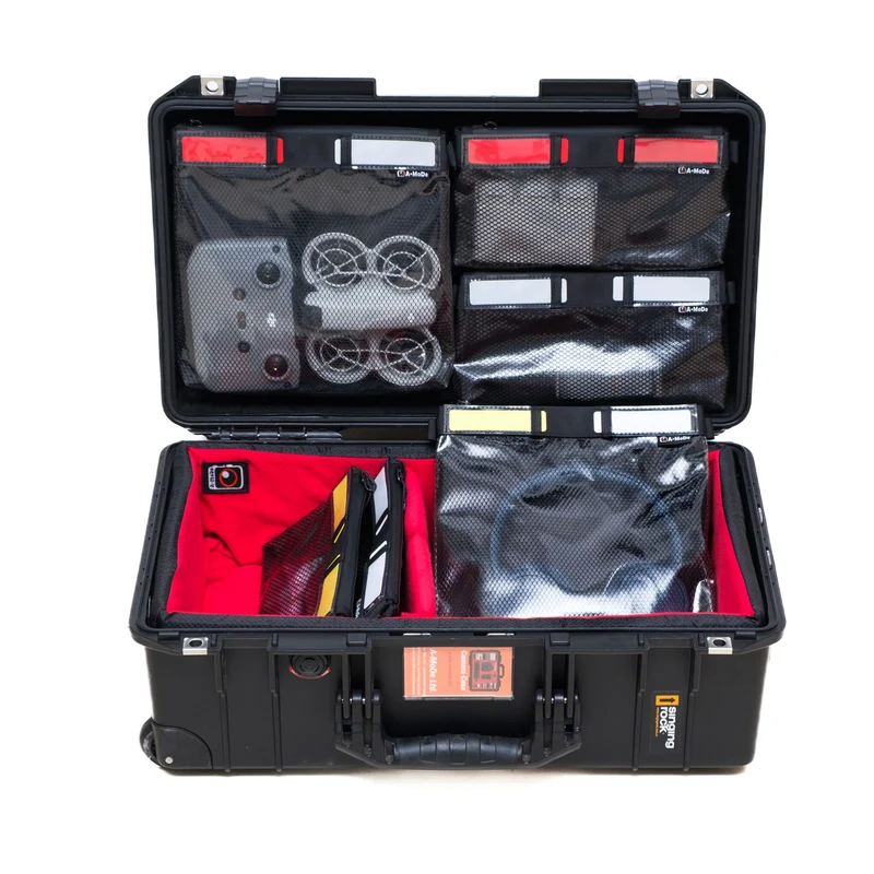Lid Organizer with 2 Large Mesh Pouches for Peli Air 1535, Peli 1510 & IM2500
