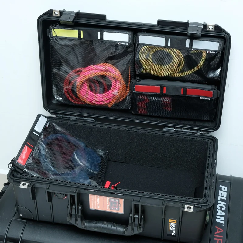 Lid Organizer with 2 Large Mesh Pouches for Peli Air 1535, Peli 1510 & IM2500