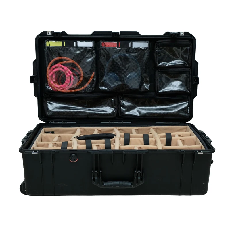Lid Organizer with 2 Large Mesh Pouches for Peli Air 1535, Peli 1510 & IM2500