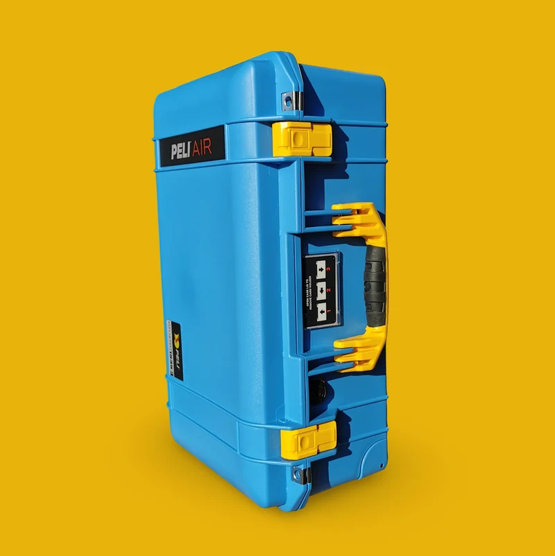 Peli Air 1535 Carry-On Color Case Blue with Yellow Details