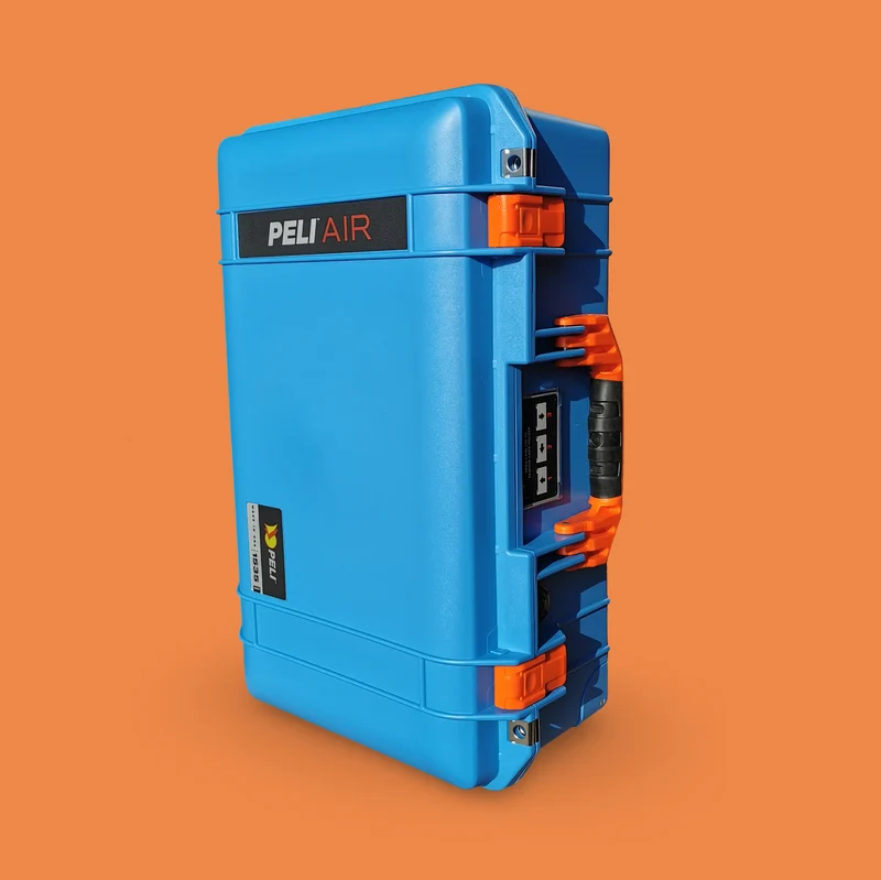 Peli Air 1535 Carry-On Color Case Blue with Orange Details