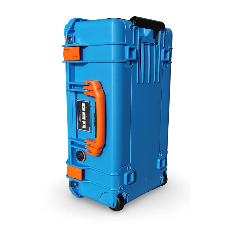 Peli Air 1535 Carry-On Color Case Blue with Orange Details
