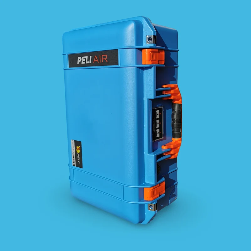 Peli Air 1535 Carry-On Color Case Blue with Orange Details
