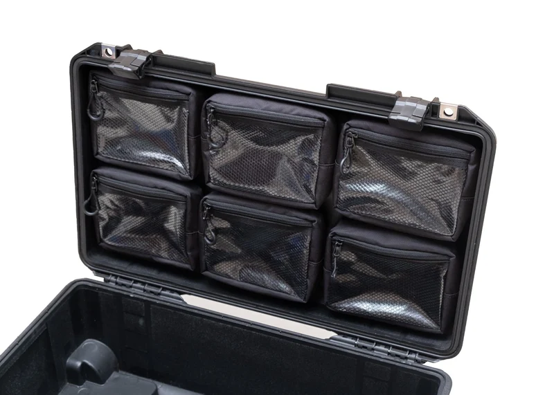 Transparent Lid Pouch Mesh Organizer for Peli Air 1535 Peli 1510