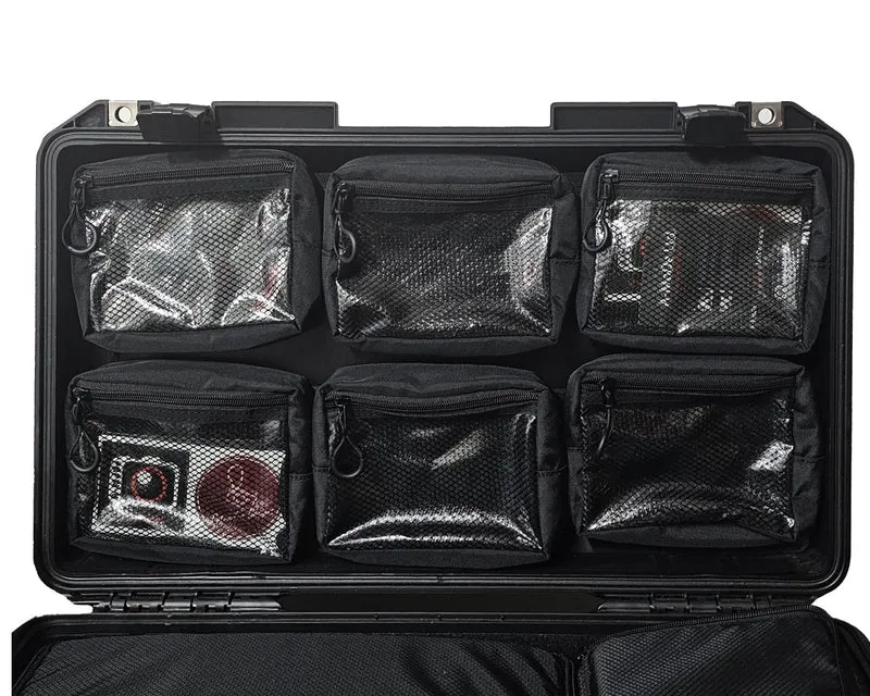 Transparent Lid Pouch Mesh Organizer for Peli Air 1535 Peli 1510