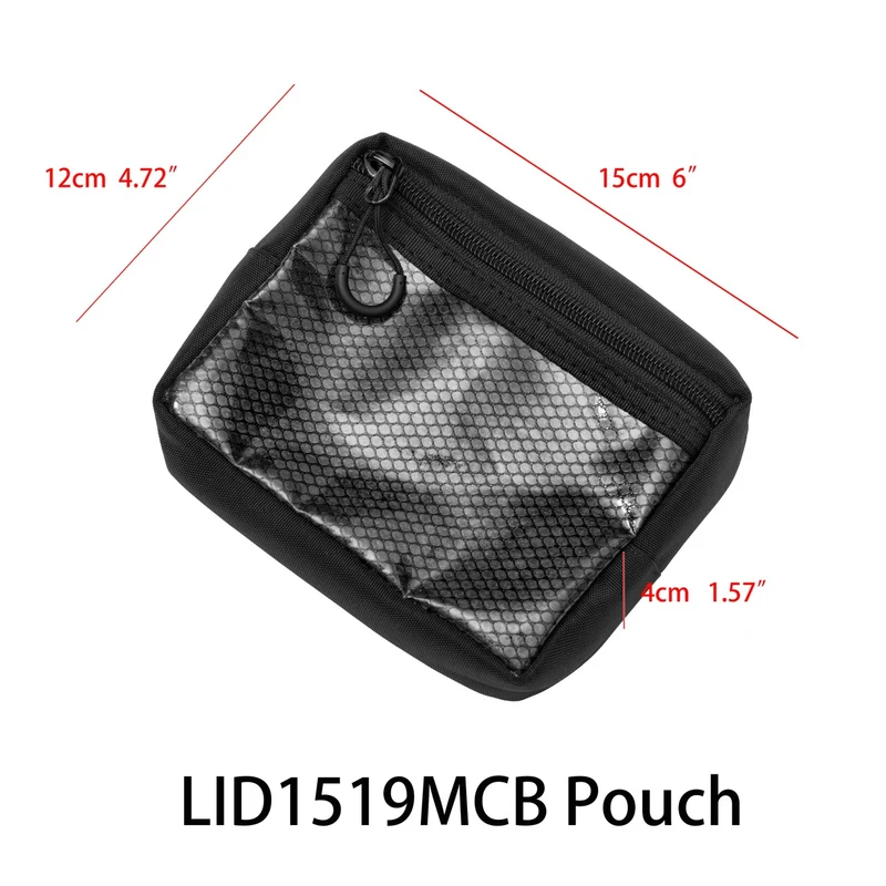 Transparent Lid Pouch Mesh Organizer for Peli Air 1535 Peli 1510