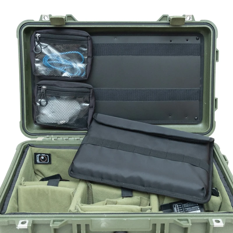 Laptop 13-14" Lid Organizer with Pouches for Peli Air 1535 Peli 1510