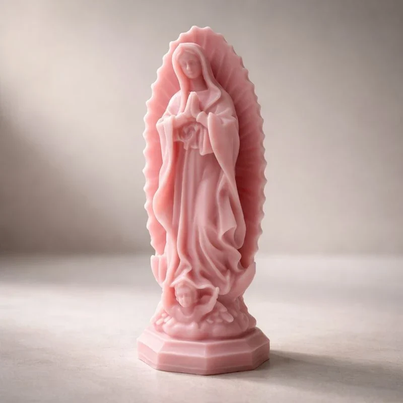 Virgen Guadalupe con angel (Molde de Silicona)