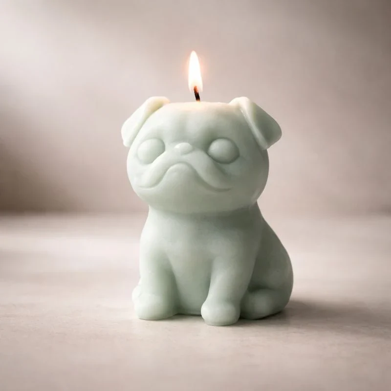 Perro pug (molde de silicona)