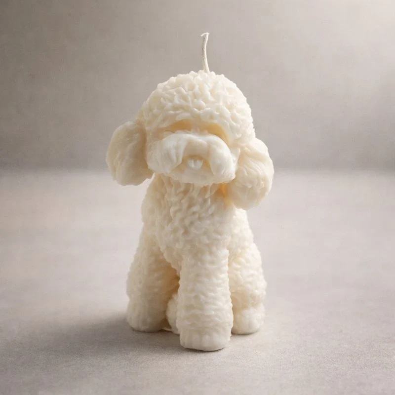 Perro caniche (molde de silicona)