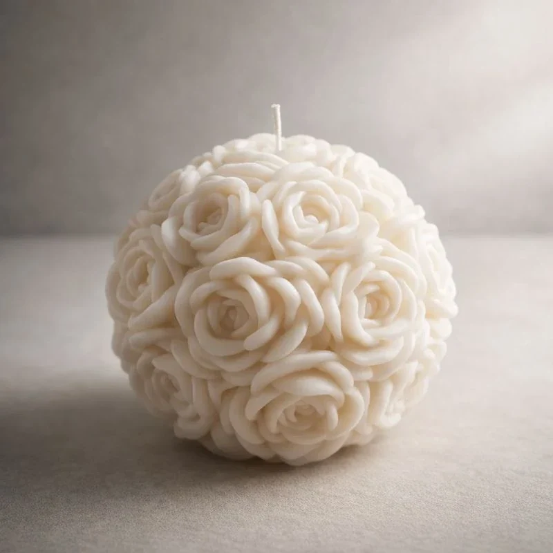 Flor rositas bola (molde de silicona)