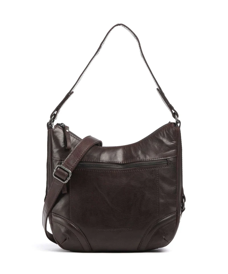 Spikes & Sparrow Bronco Candee Bolso de hobo dunkelbraun