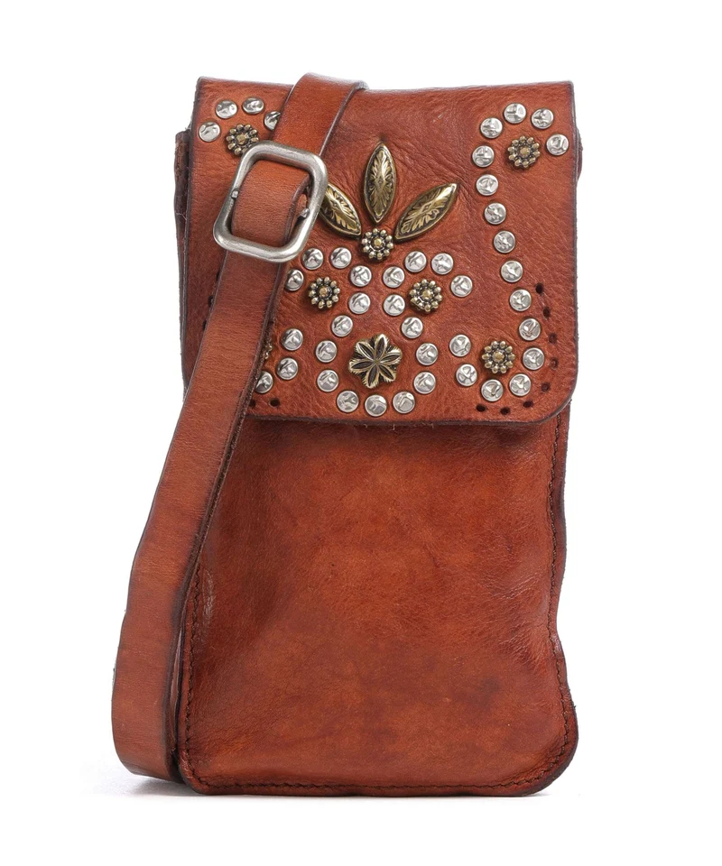 Campomaggi Bolsa para móvil cognac