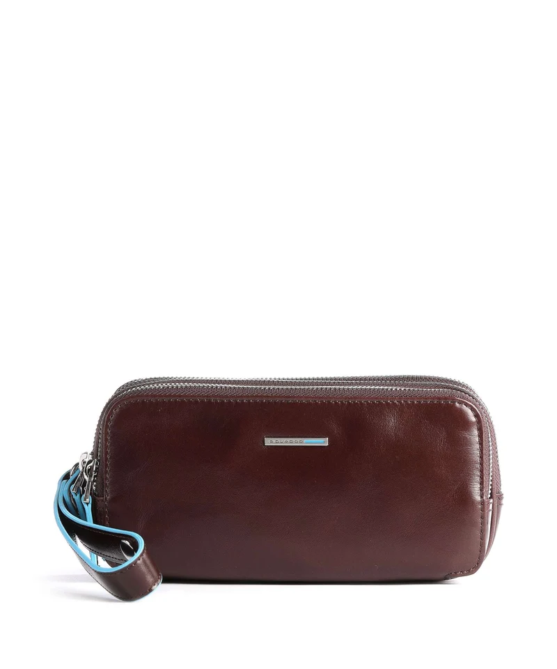Piquadro Blue Square Bolso de muñeca mahogany