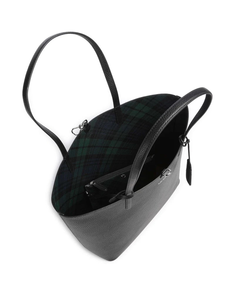 Lauren Ralph Lauren Medium Bolsa shopping black watch tartan