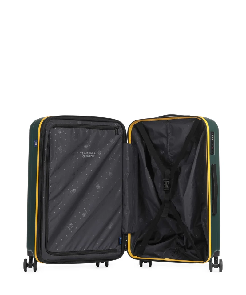 Travelite NFL Maleta con 4 ruedas green bay packers