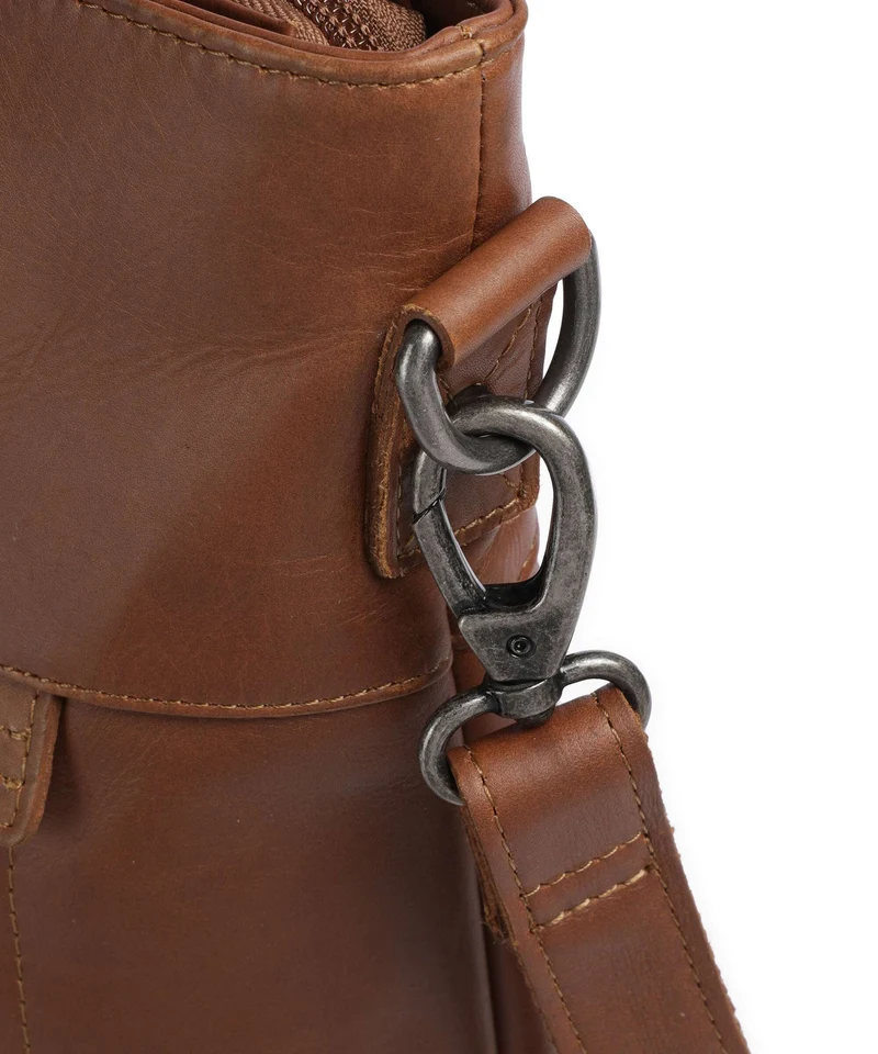 The Chesterfield Brand Wax Pull Up Cow Nunavik Bolsa shopping cognac