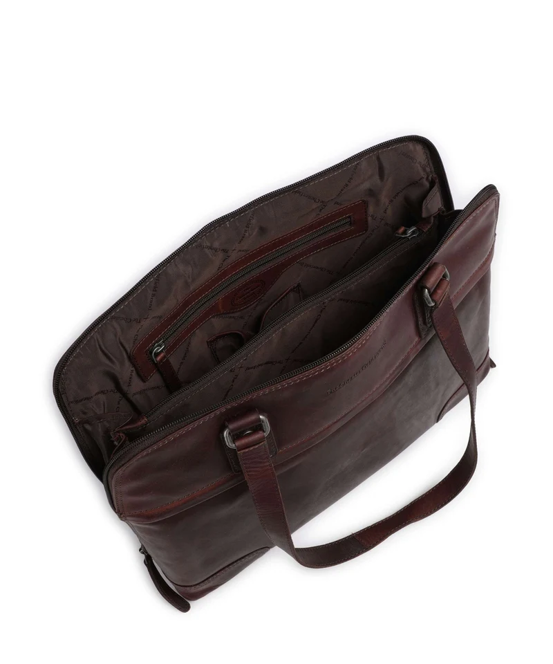 The Chesterfield Brand Wax Pull Up Cow Branson Bolso de hombro brown