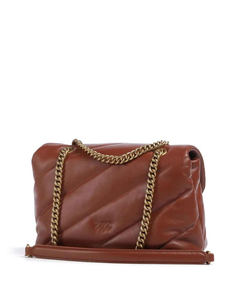 Pinko Love Puff Classic Bolso de hombro arabo/antique gold