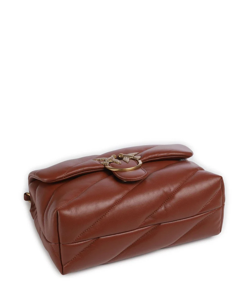 Pinko Love Puff Classic Bolso de hombro arabo/antique gold