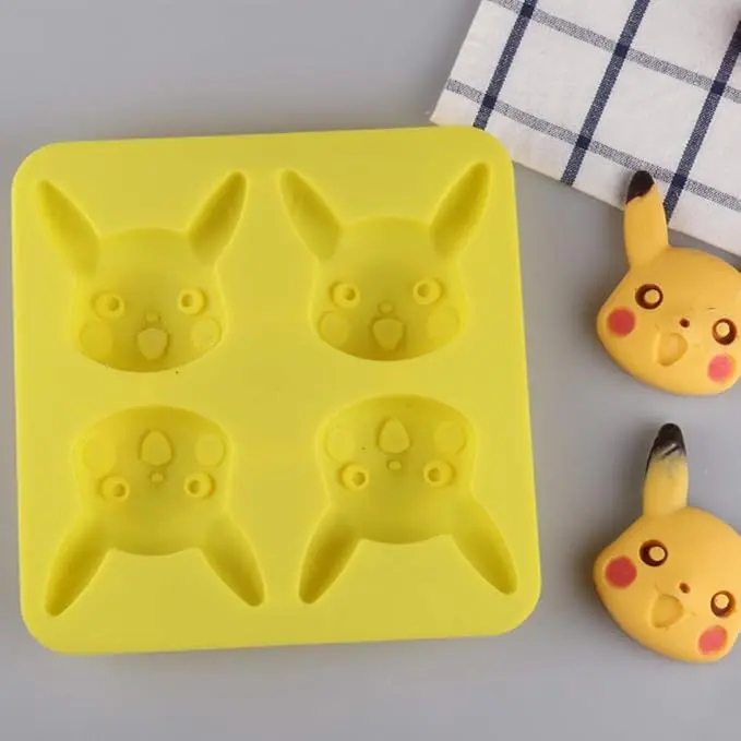 Pikachu x4 (Molde de silicona)