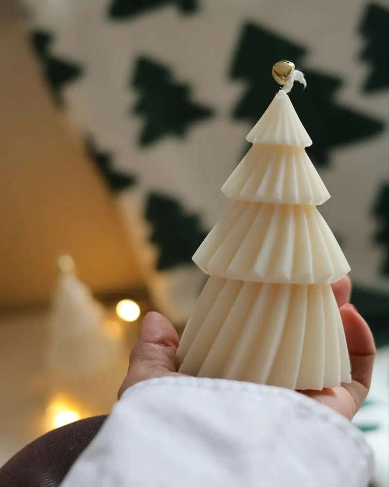 Árbol / Pino Torneado Navideño (Molde de silicona)