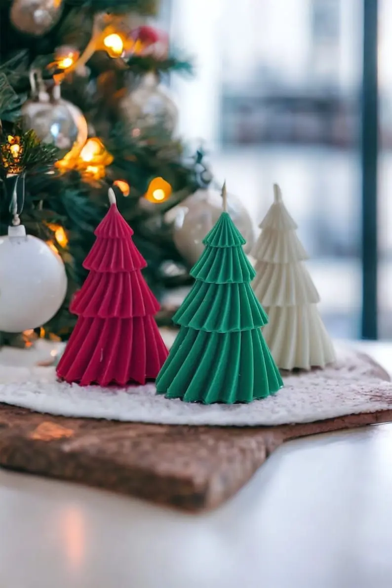 Árbol / Pino Torneado Navideño (Molde de silicona)