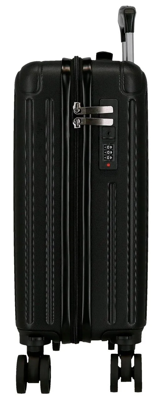 5556320 TROLLEY ABS 40CM. 4R. EXTRAIBLES. MOVOM TIMBER NEGRO