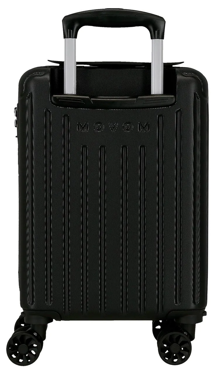 5556320 TROLLEY ABS 40CM. 4R. EXTRAIBLES. MOVOM TIMBER NEGRO