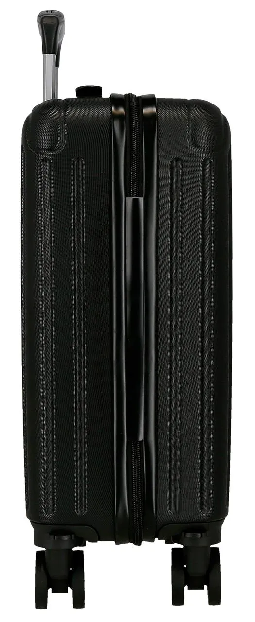 5556320 TROLLEY ABS 40CM. 4R. EXTRAIBLES. MOVOM TIMBER NEGRO