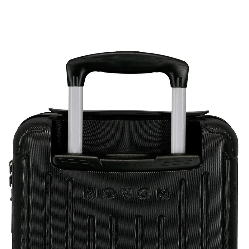 5556320 TROLLEY ABS 40CM. 4R. EXTRAIBLES. MOVOM TIMBER NEGRO