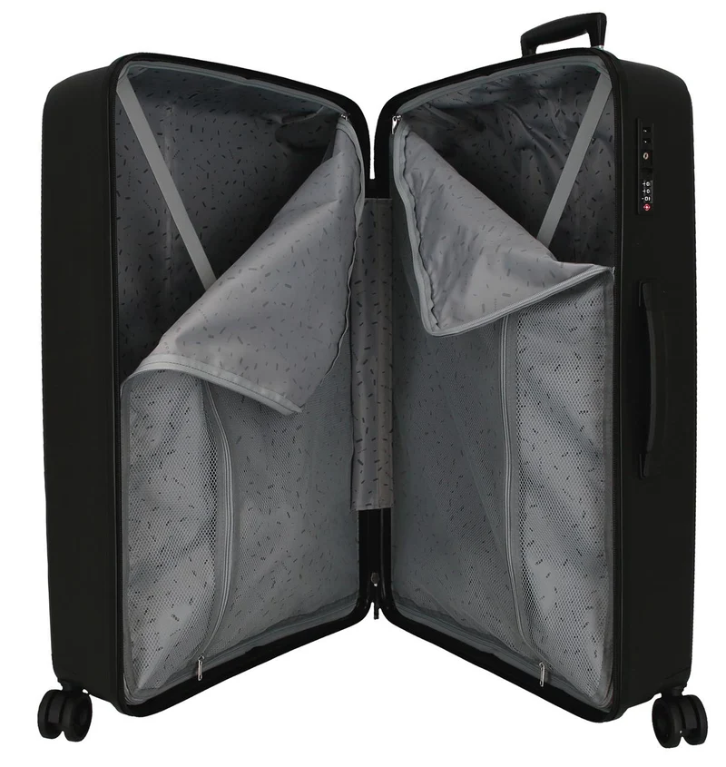 5519421 SET/3 TROLLEY PP. 56-66-76CM. 4R. MOVOM MOON NEGRO