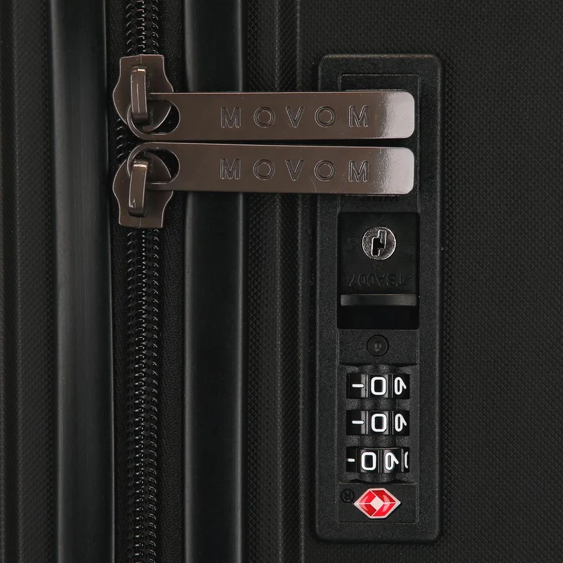 5519421 SET/3 TROLLEY PP. 56-66-76CM. 4R. MOVOM MOON NEGRO