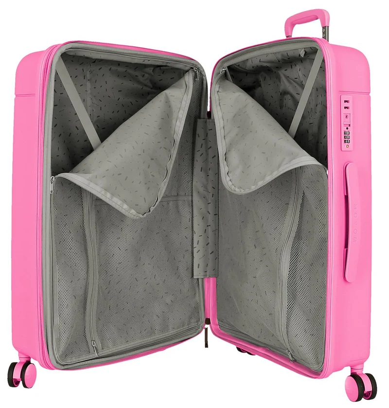 5388824 TROLLEY PP 68CM. C/EXP. 4R. MOVOM NEW TRENDY FUCSIA